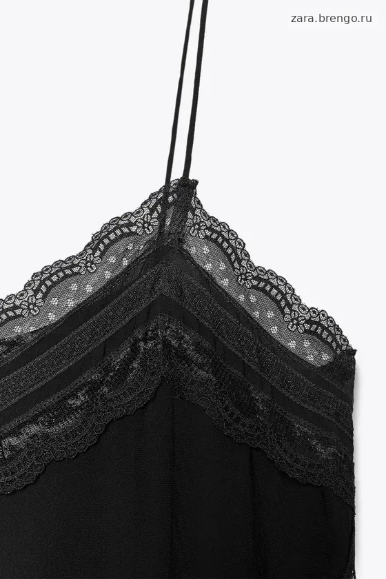 ТОП В БЕЛЬЕВОМ СТИЛЕ С КРУЖЕВОМ — коллекция Zara «ZW»