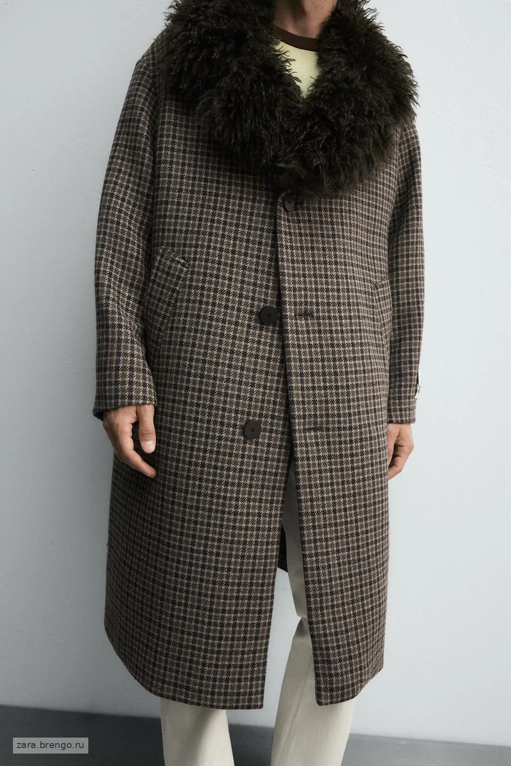 ПАЛЬТО В КЛЕТКУ HARRY LAMBERT ДЛЯ ZARA X DISNEY