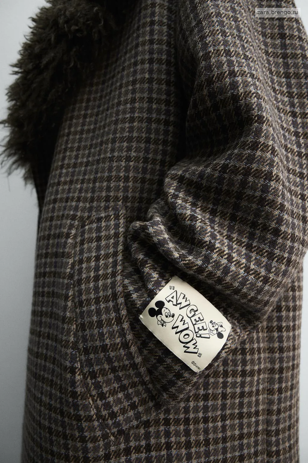 ПАЛЬТО В КЛЕТКУ HARRY LAMBERT ДЛЯ ZARA X DISNEY