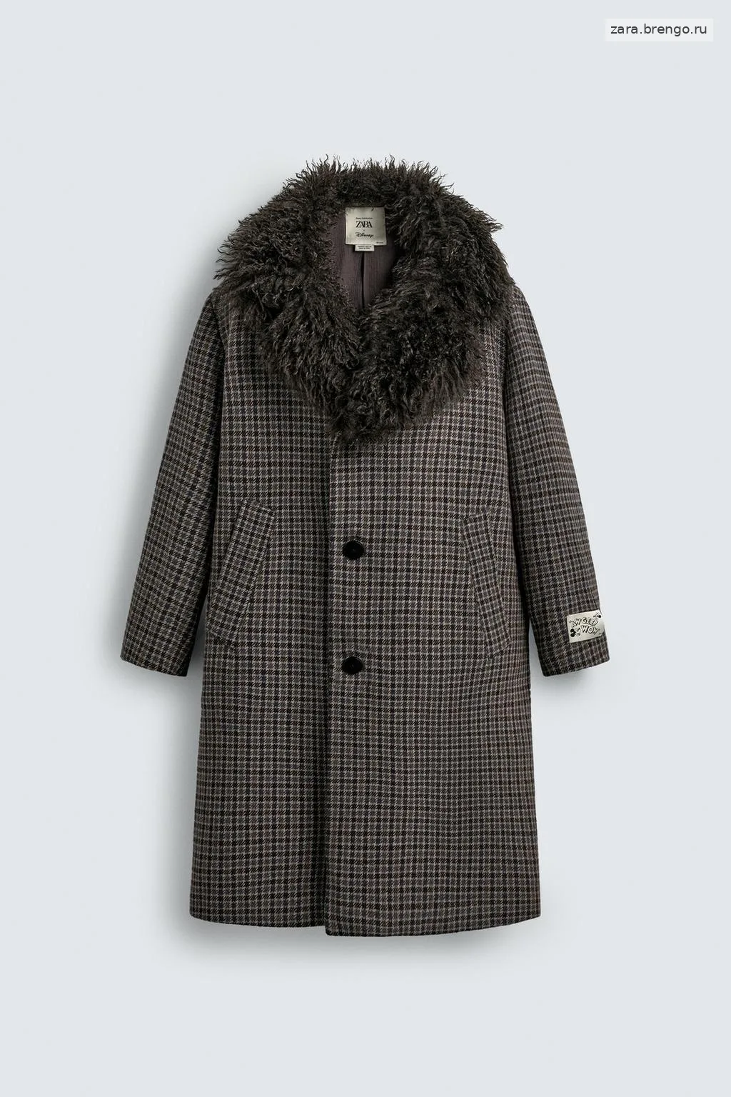 ПАЛЬТО В КЛЕТКУ HARRY LAMBERT ДЛЯ ZARA X DISNEY