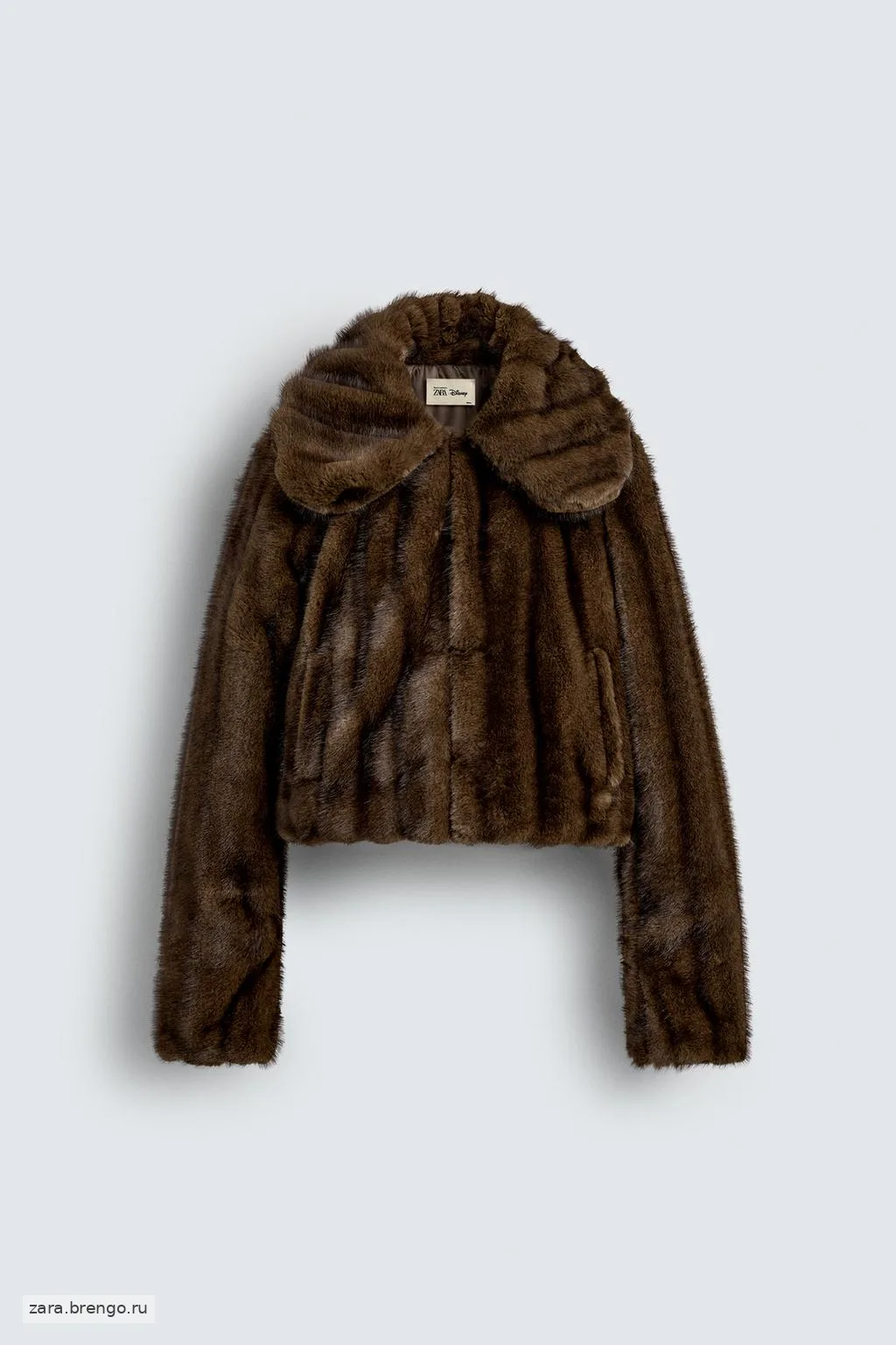 УКОРОЧЕННАЯ КУРТКА ИЗ ИСКУССТВЕННОГО МЕХА HARRY LAMBERT FOR ZARA X DISNEY