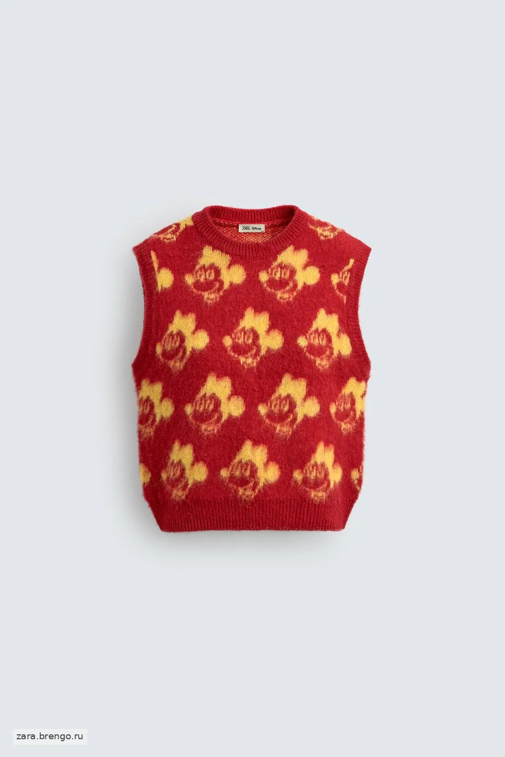 ЖИЛЕТ ИЗ ТРИКОТАЖА С НАЧЕСОМ MICKEY HARRY LAMBERT FOR ZARA X DISNEY