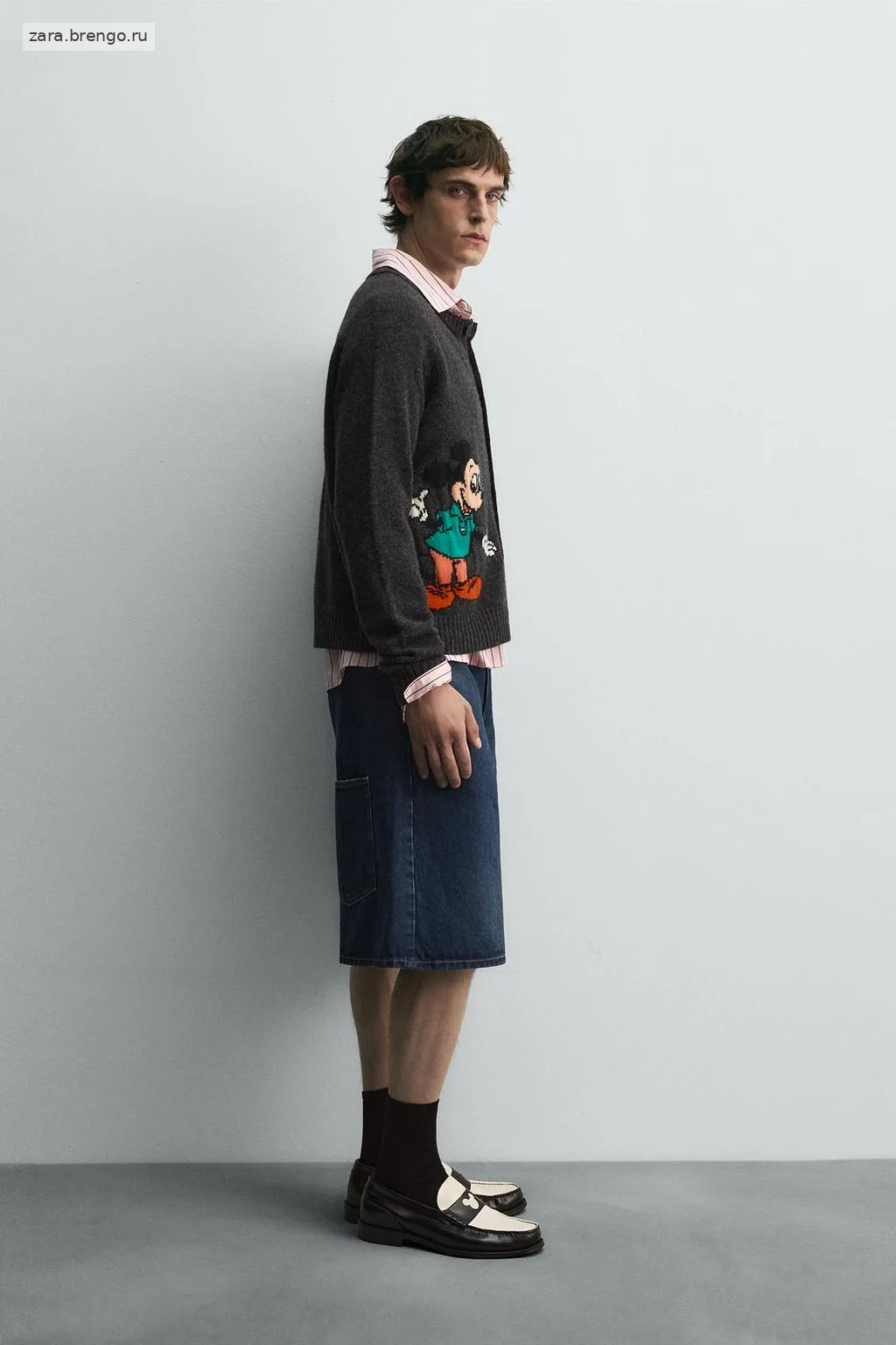 ШЕРСТЯНОЙ КАРДИГАН MICKEY MOUSE HARRY LAMBERT ДЛЯ ZARA X DISNEY