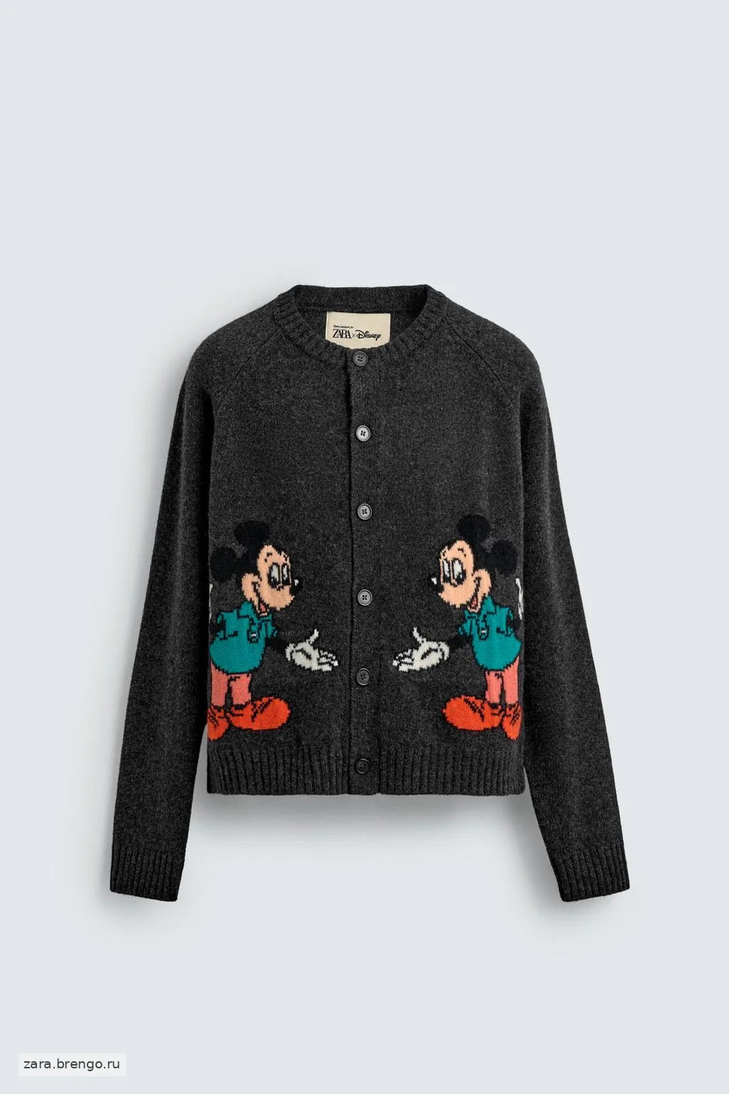 ШЕРСТЯНОЙ КАРДИГАН MICKEY MOUSE HARRY LAMBERT ДЛЯ ZARA X DISNEY