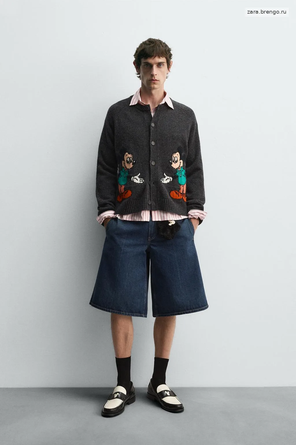 ШЕРСТЯНОЙ КАРДИГАН MICKEY MOUSE HARRY LAMBERT ДЛЯ ZARA X DISNEY