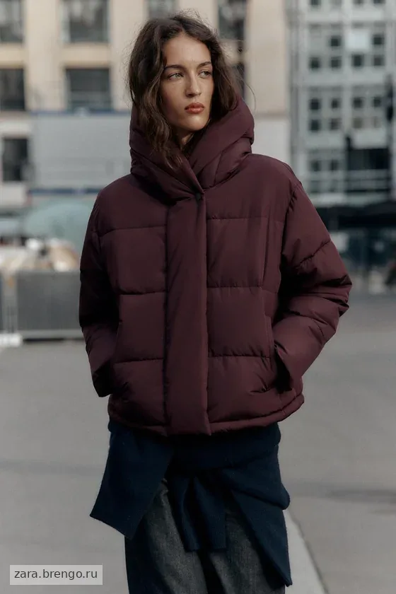 КОРОТКИЙ АНОРАК С КАПЮШОНОМ  WINDPROOF