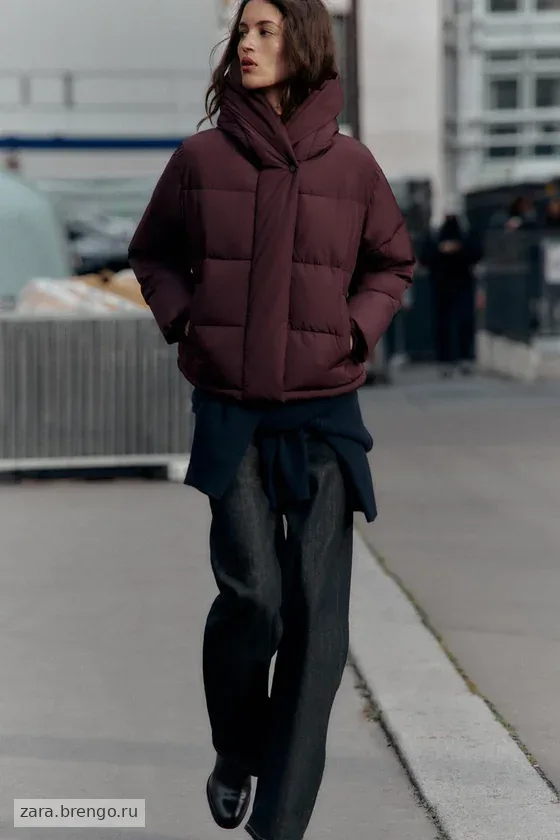КОРОТКИЙ АНОРАК С КАПЮШОНОМ  WINDPROOF