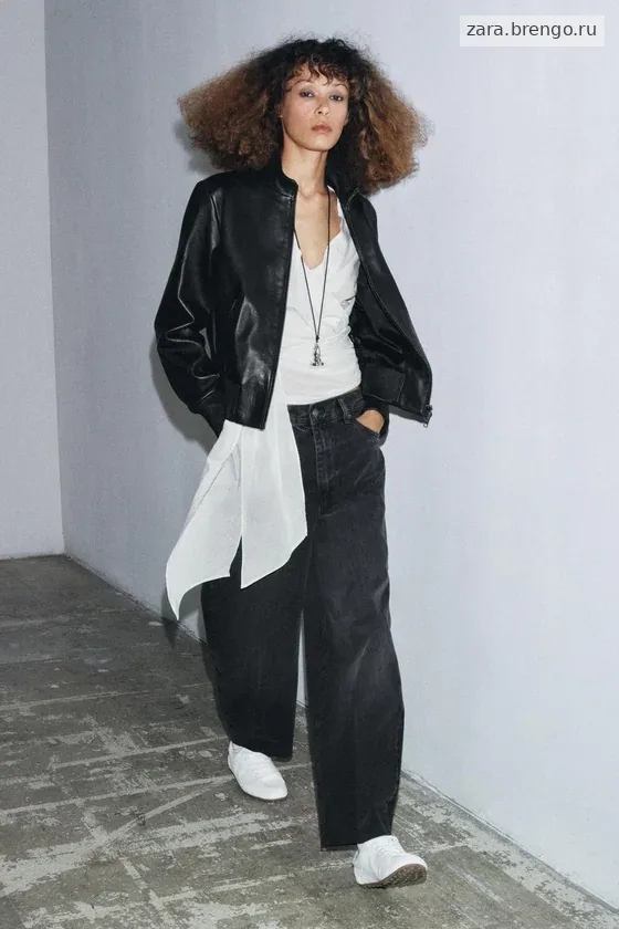 ЗАУЖЕННЫЕ ДЖИНСЫ С ВЫСОКОЙ ПОСАДКОЙ — коллекция Zara «ZW»