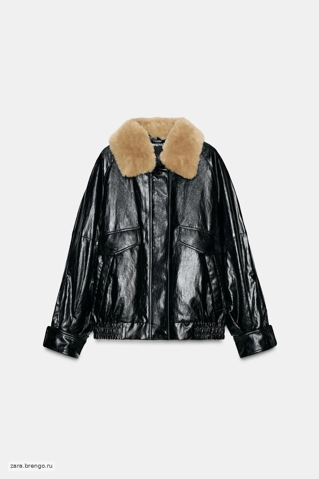 КУРТКА С ВОРОТНИКОМ ИЗ ИСКУССТВЕННОГО МЕХА — коллекция Zara «ZW»