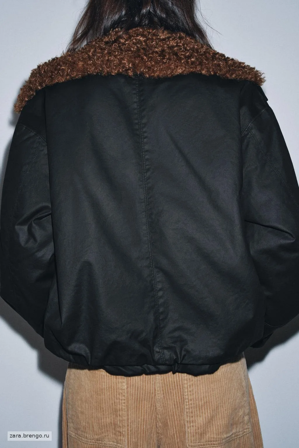 БОМБЕР ИЗ ИСКУССТВЕННОЙ ОВЧИНЫ — коллекция Zara «ZW»
