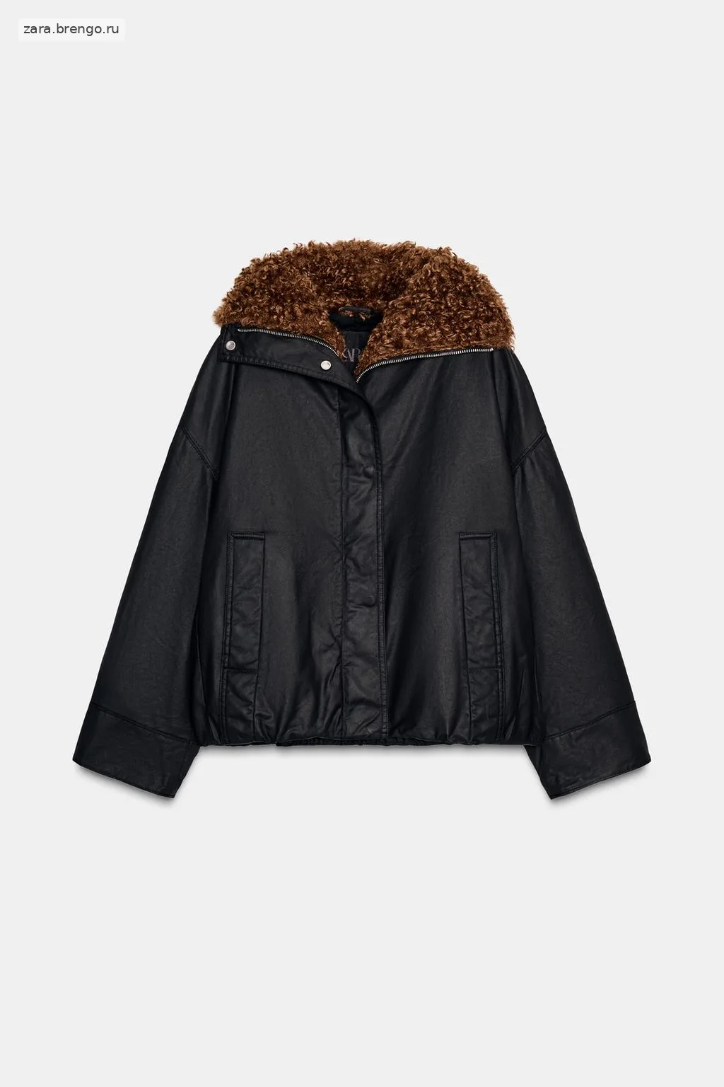 БОМБЕР ИЗ ИСКУССТВЕННОЙ ОВЧИНЫ — коллекция Zara «ZW»