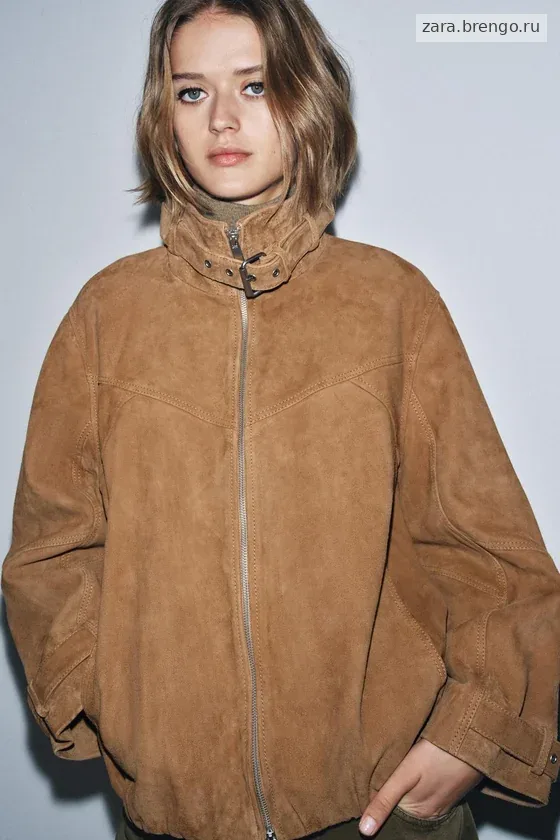 КУРТКА ИЗ ЗАМШИ коллекция Zara «ZW» 
