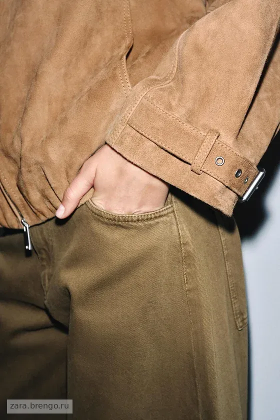 КУРТКА ИЗ ЗАМШИ коллекция Zara «ZW» 