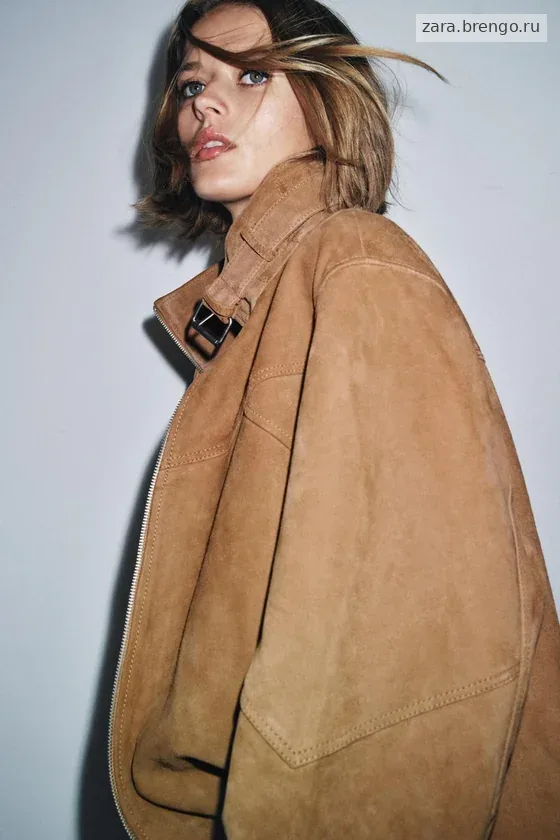 КУРТКА ИЗ ЗАМШИ коллекция Zara «ZW» 