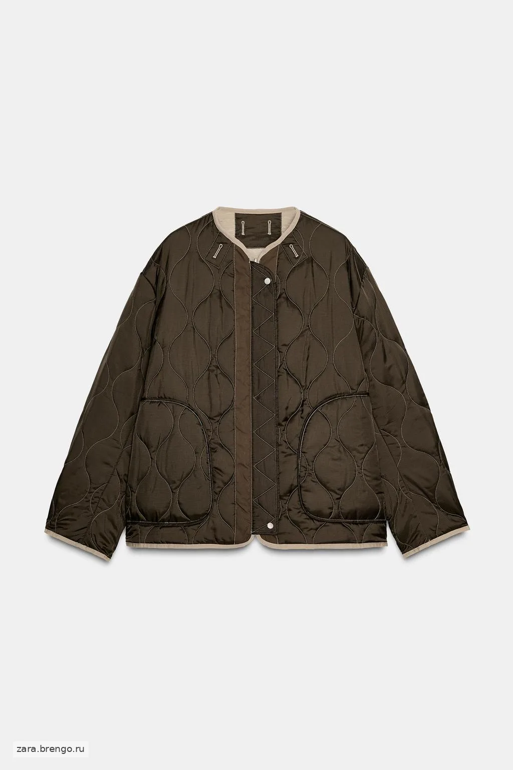 ДВУСТОРОННЯЯ СТЕГАНАЯ КУРТКА — коллекция Zara «ZW»