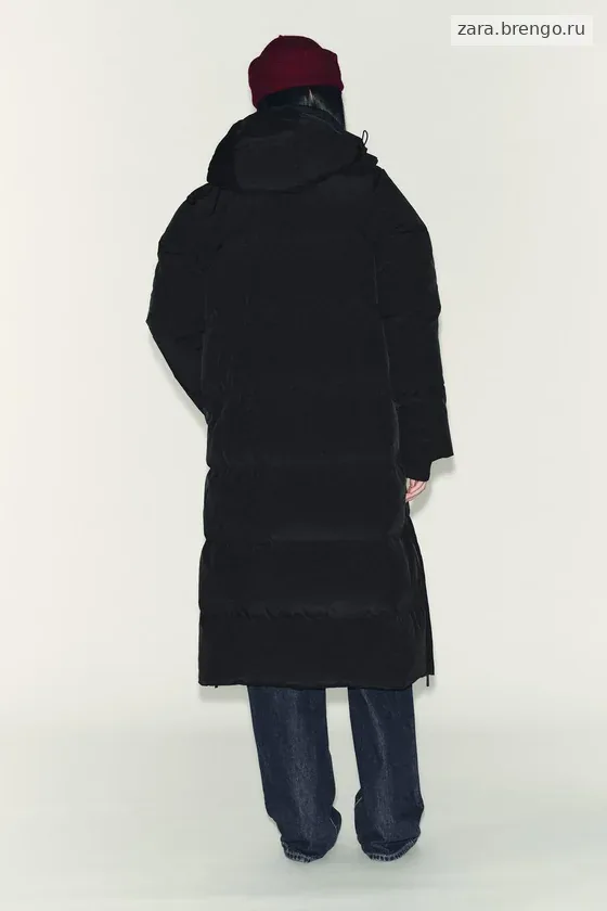 ДЛИННЫЙ ПУХОВИК С КАПЮШОНОМ  WINDPROOF