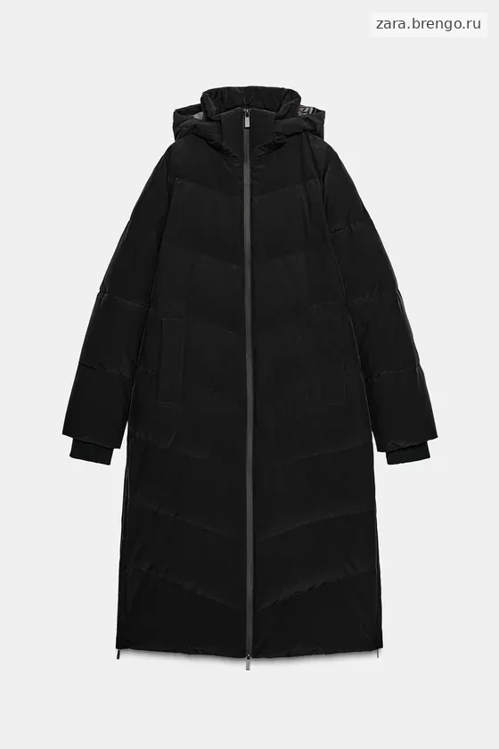 ДЛИННЫЙ ПУХОВИК С КАПЮШОНОМ  WINDPROOF