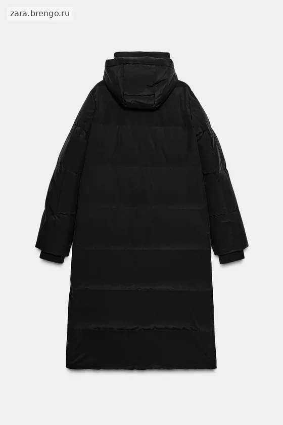 ДЛИННЫЙ ПУХОВИК С КАПЮШОНОМ  WINDPROOF