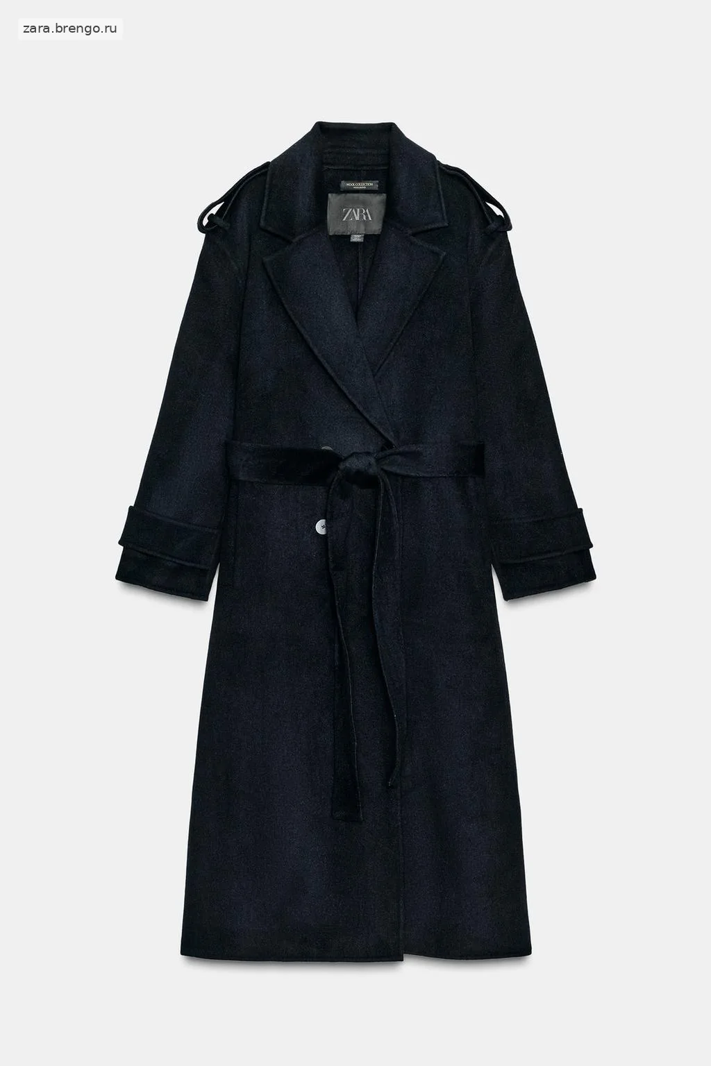 ДЛИННОЕ ПАЛЬТО ИЗ СМЕСОВОЙ ШЕРСТИ — коллекция Zara «ZW» 