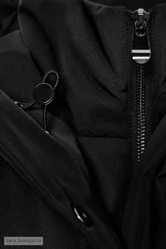 ДЛИННЫЙ ПУХОВИК С КАПЮШОНОМ  WINDPROOF