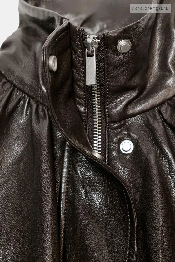 БОМБЕР ИЗ ИСКУССТВЕННОЙ КОЖИ — коллекция Zara «ZW»