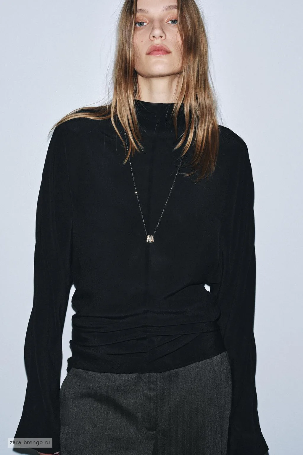 БЛУЗКА СВОБОДНОГО КРОЯ коллекция Zara «ZW»