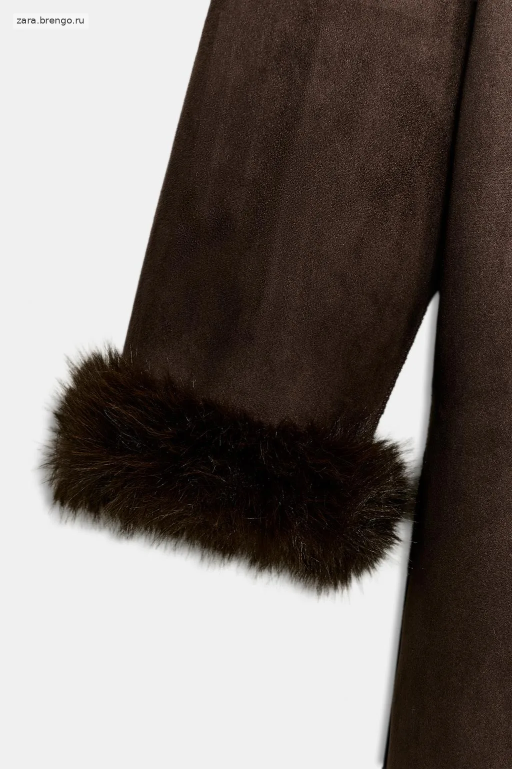 ПАЛЬТО ИЗ ИСКУССТВЕННОГО МЕХА С ПОЯСОМ — коллекция Zara «ZW»
