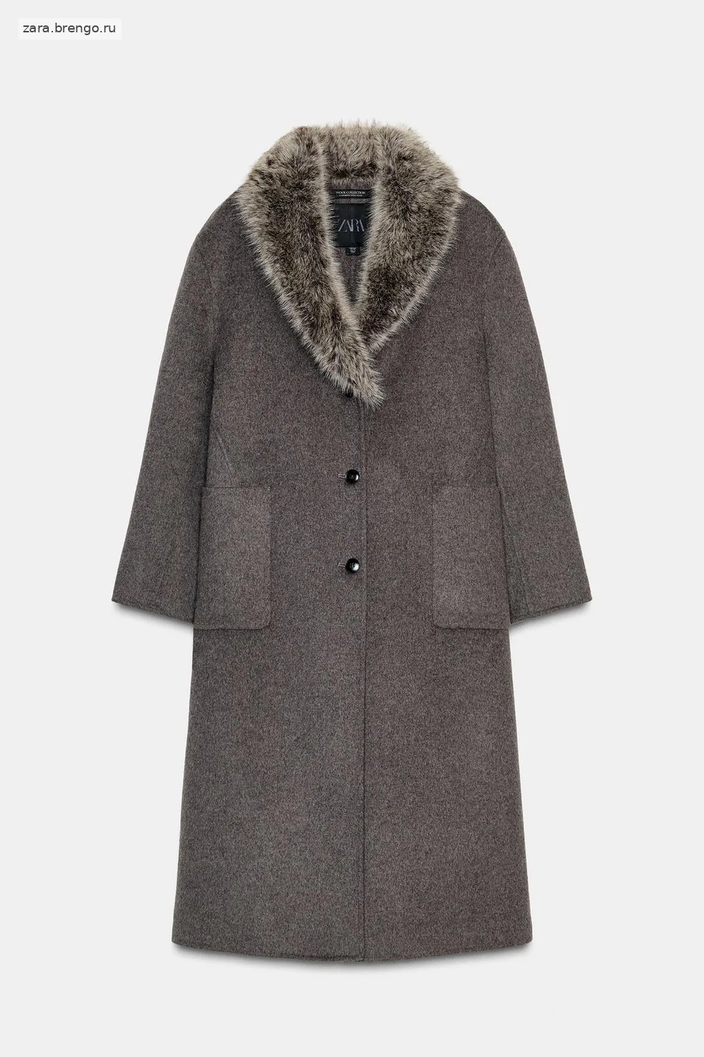 ПАЛЬТО ИЗ СМЕСОВОЙ ШЕРСТИ — коллекция Zara «ZW» 