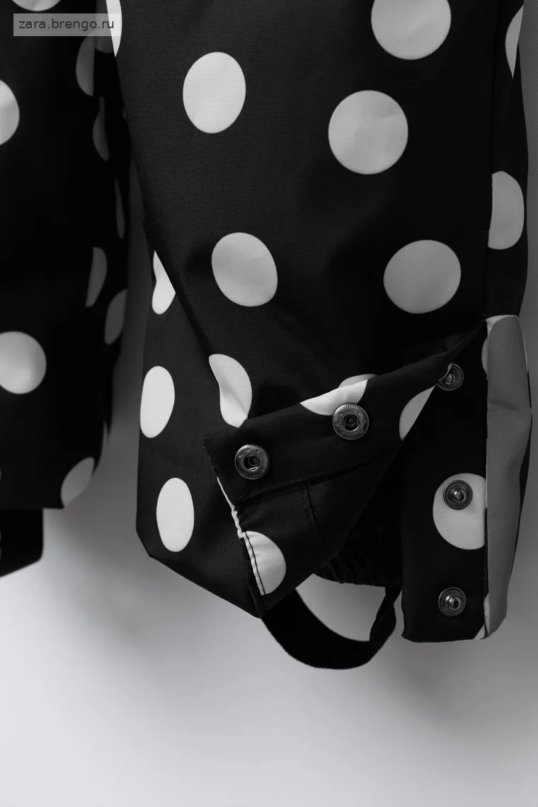 Длинный полукомбинезон в горошек, устойчивый к воде и ветру