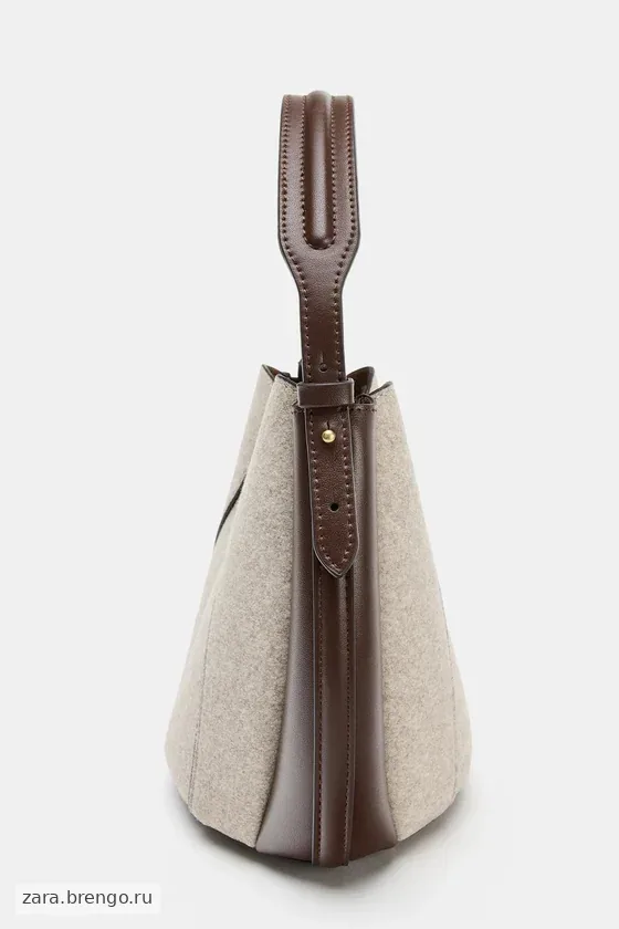 Сумка из ткани с отстрочкой topstitch