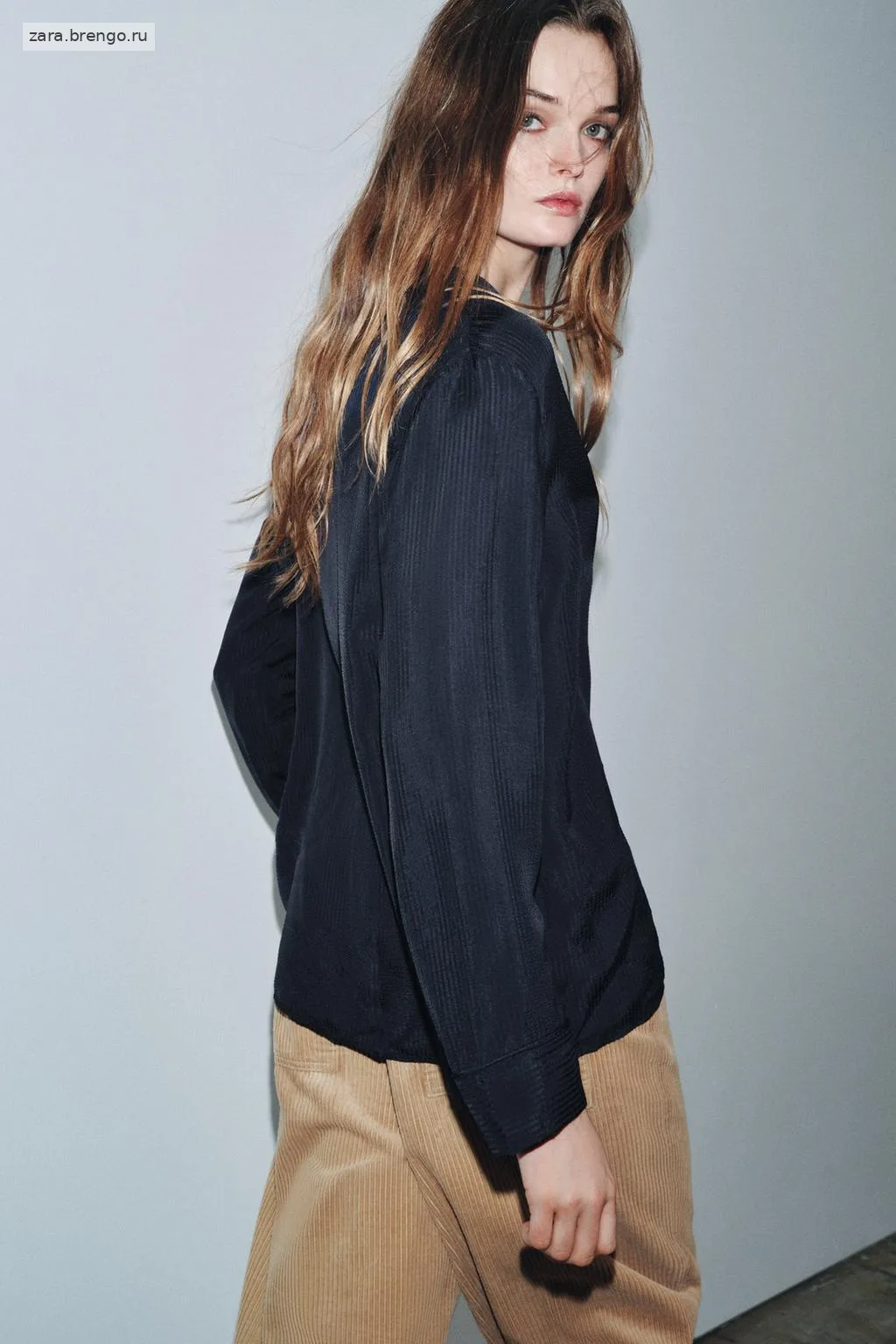СВОБОДНАЯ РУБАШКА С КАРМАНОМ коллекция Zara «ZW»