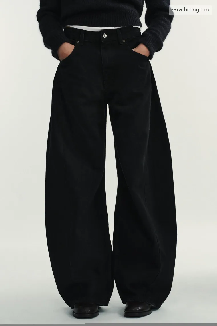 Джинсы средней посадки oversize trf