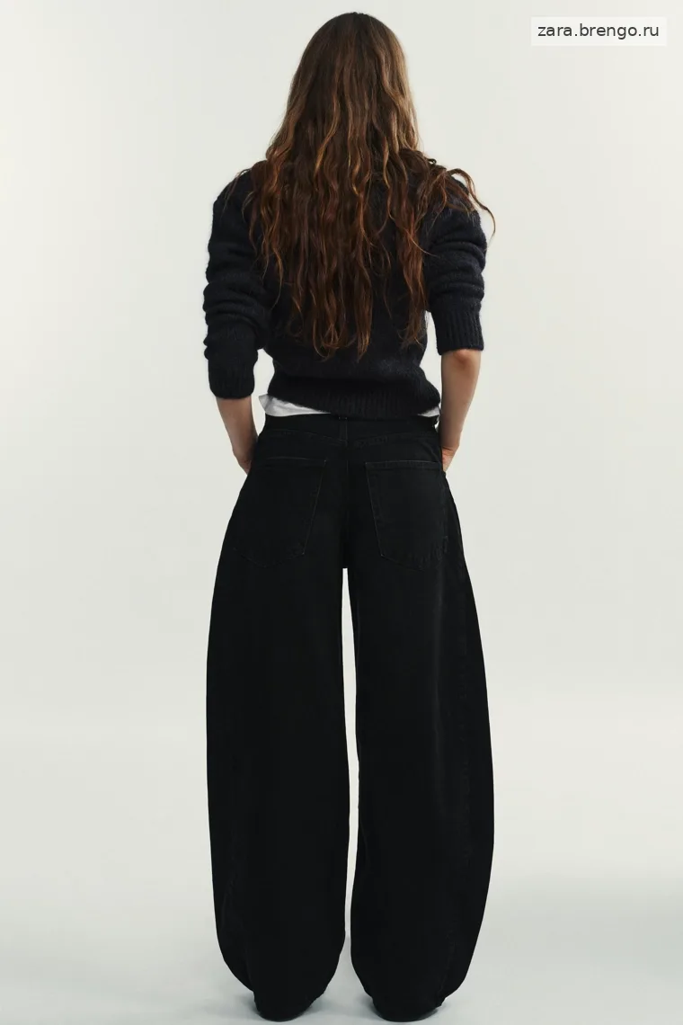 Джинсы средней посадки oversize trf