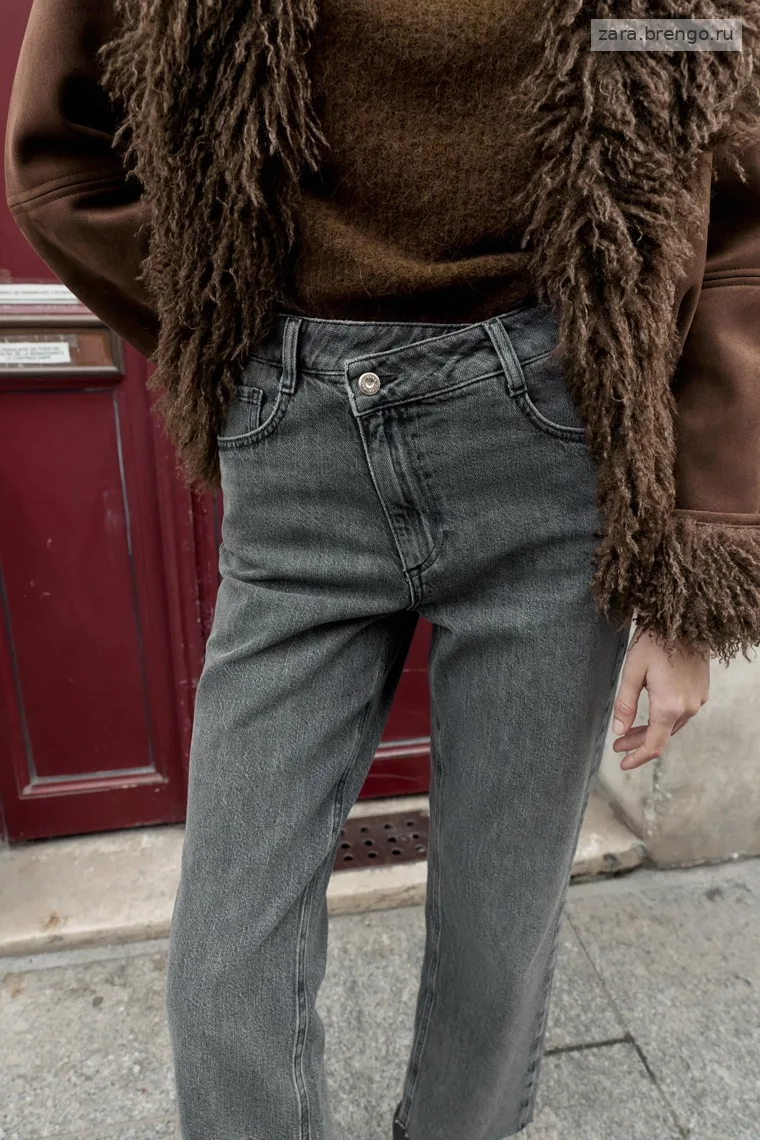 Джинсы с высокой посадкой z1975 straight cross-over waist