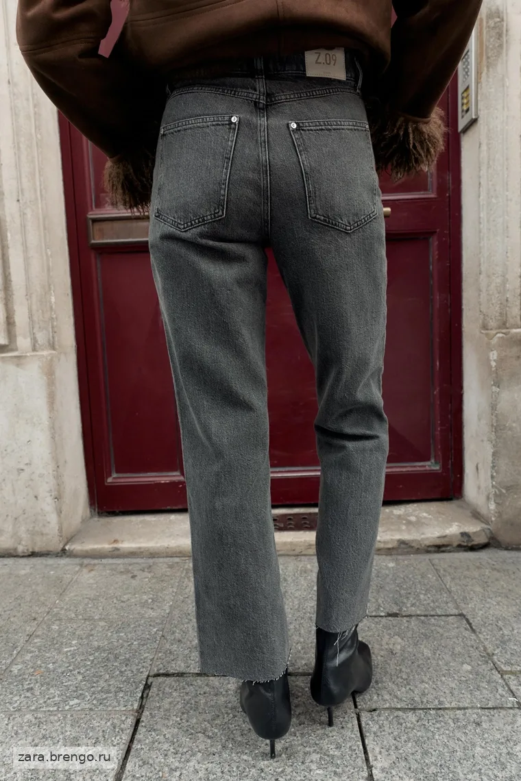 Джинсы с высокой посадкой z1975 straight cross-over waist