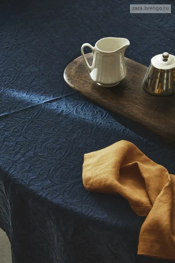 Салфетка с флористическим орнаментом jacquard