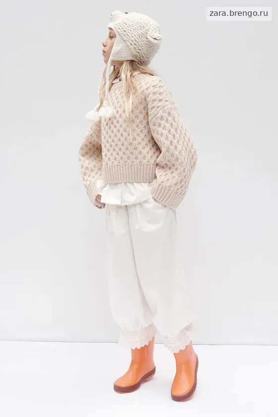 Резиновые сапоги с блоком цветов zara