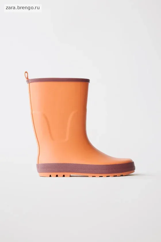 Резиновые сапоги с блоком цветов zara