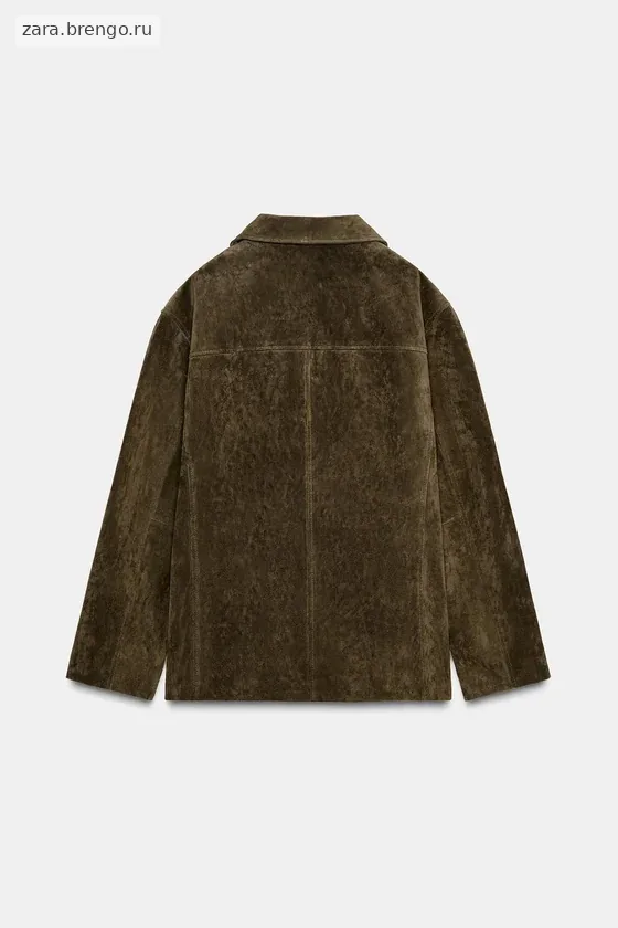 КУРТКА ИЗ ЗАМШИ С КАРМАНАМИ — коллекция Zara «ZW» 