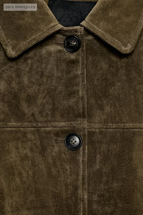 КУРТКА ИЗ ЗАМШИ С КАРМАНАМИ — коллекция Zara «ZW» 