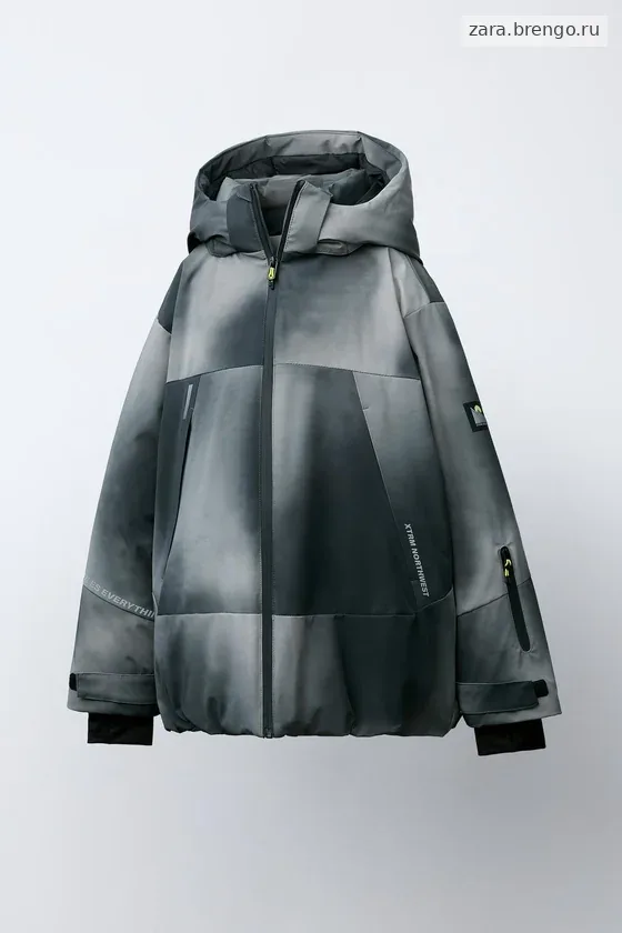 КУРТКА С КАПЮШОНОМ TIE DYE  RECCO® SYSTEM коллекция «Ski»