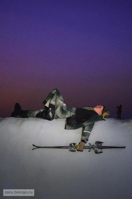 КУРТКА С КАПЮШОНОМ TIE DYE  RECCO® SYSTEM коллекция «Ski»