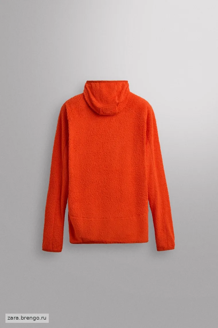 Худи с текстурой флиса для активного отдыха на лыжах zara