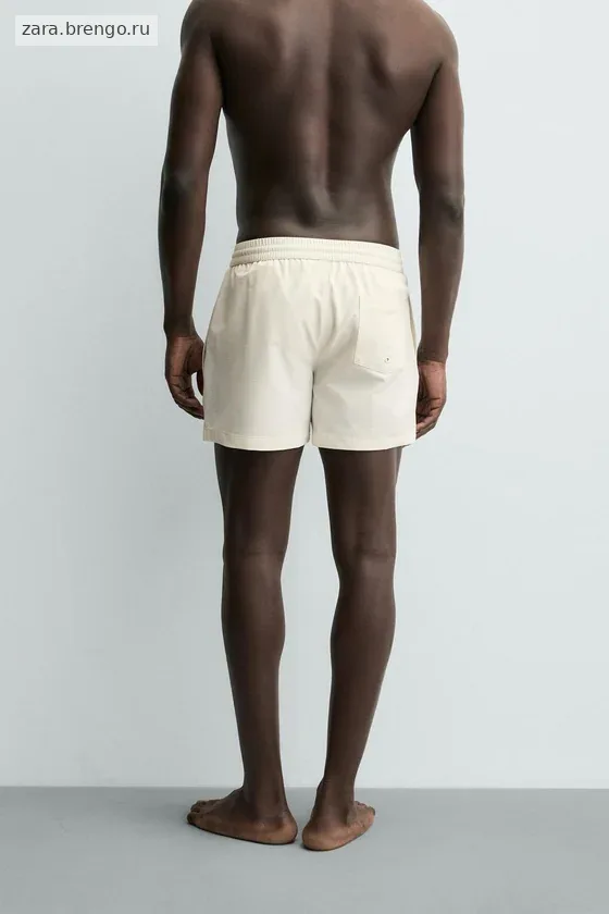 Полупрозрачные плавки из технической ткани средней длины zara