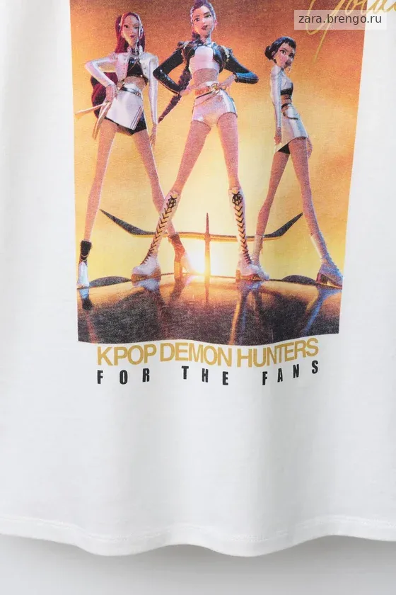 ФУТБОЛКА С ПРИНТОМ «Kpop Demon Hunters» © Netflix