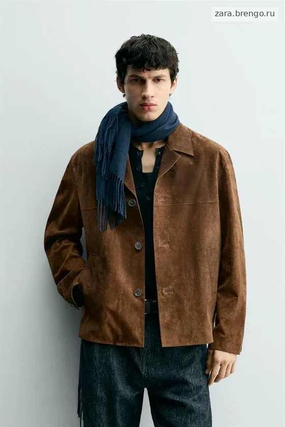 КУРТКА-РУБАШКА ИЗ ЗАМШИ