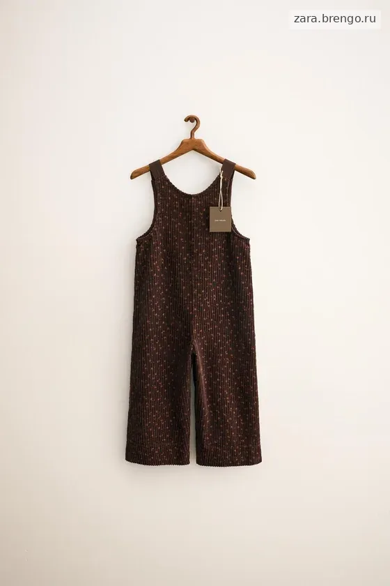 Zara «Timeless» - ВЕЛЬВЕТОВЫЙ КОМБИНЕЗОН С ЦВЕТОЧНЫМ ПРИНТОМ