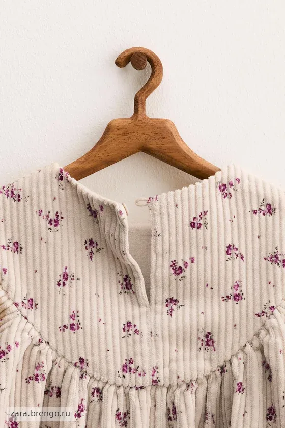 Zara «Timeless» - ВЕЛЬВЕТОВОЕ ПЛАТЬЕ В ЦВЕТОК