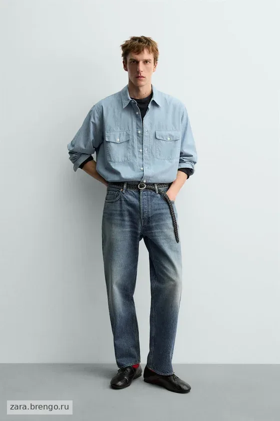 ДЖИНСЫ  прямого кроя Zara «Aaron Levine»