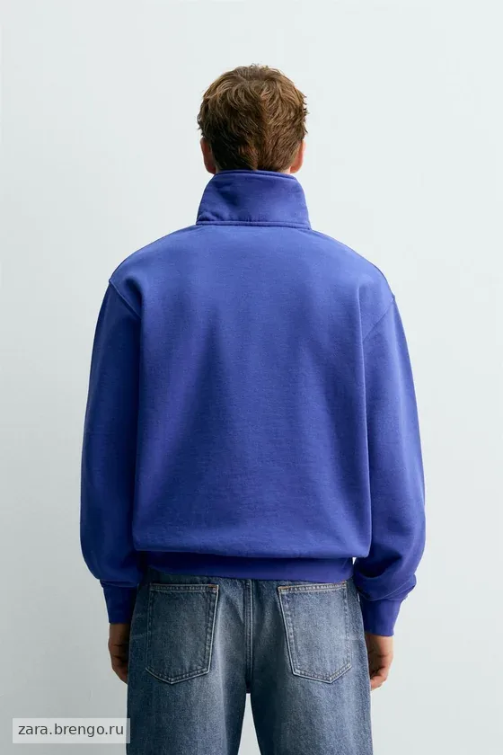 ТОЛСТОВКА С ВОРОТНИКОМ НА МОЛНИИ И ЛЕНТОЙ Zara «Aaron Levine»